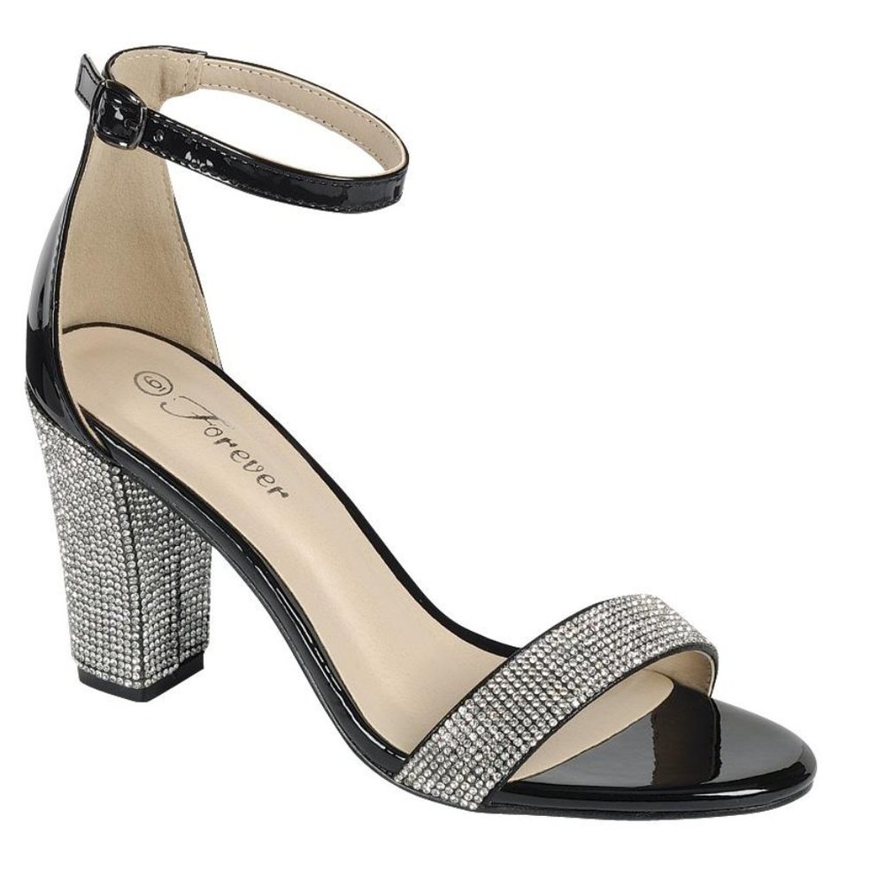 Women Sandal Fancy Stone Slide Heel Fashion Rise9